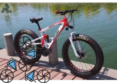 Велосипед FatBike Mercedes M3 White Red